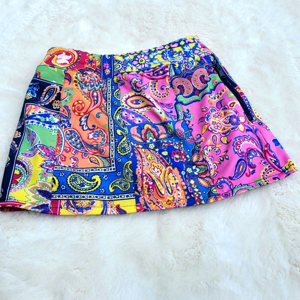 Ralph Lauren Multicolor Paisley Skort